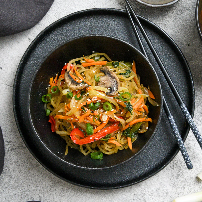 Bec's Japchae (Korean Noodles)