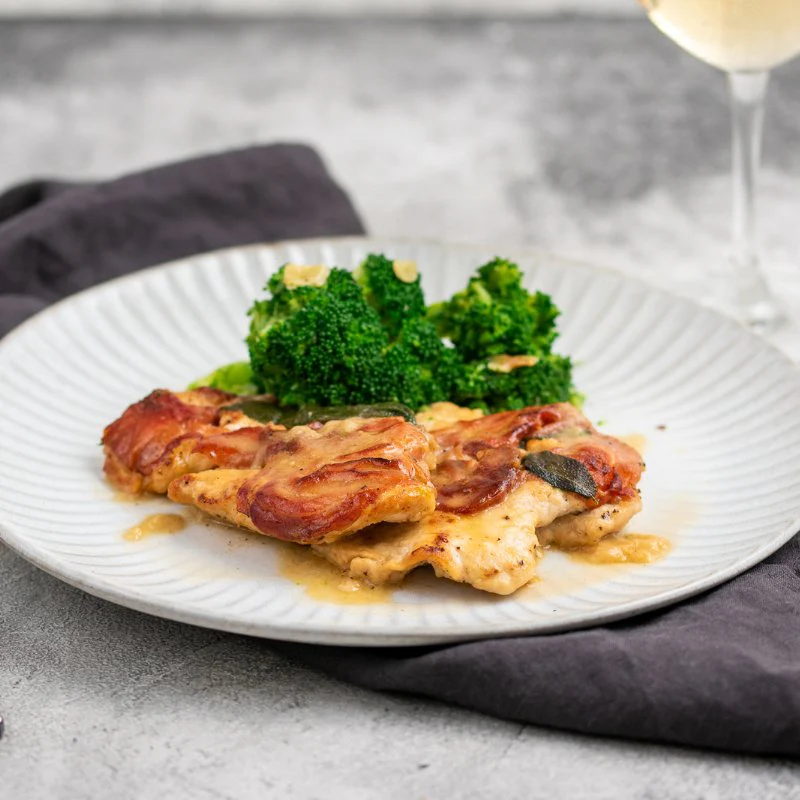 Davide's Chicken Saltimbocca With Broccoli