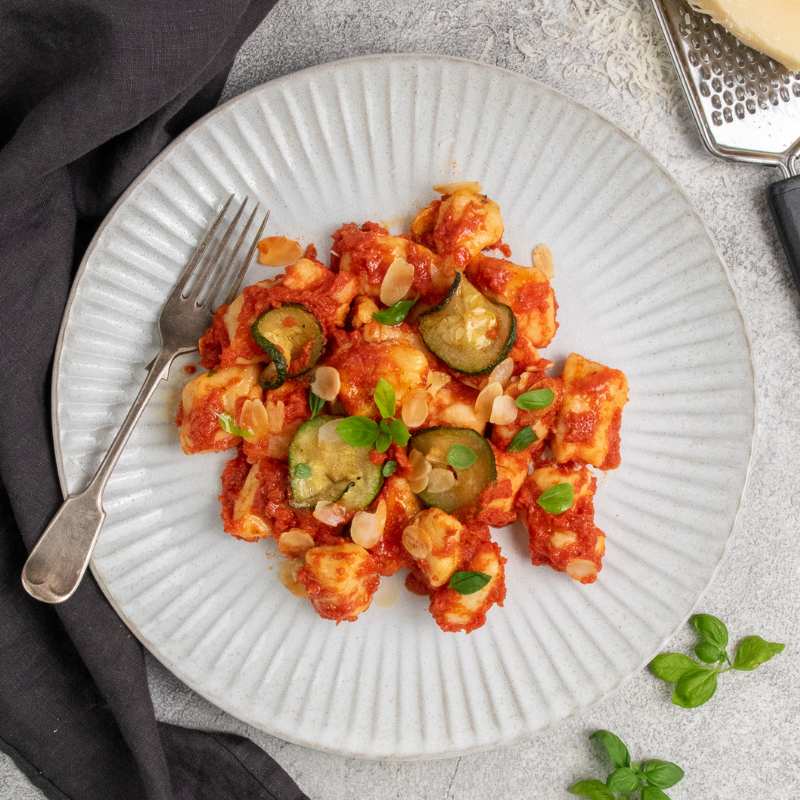 Davide's Gnocchi with Zucchini and Almonds