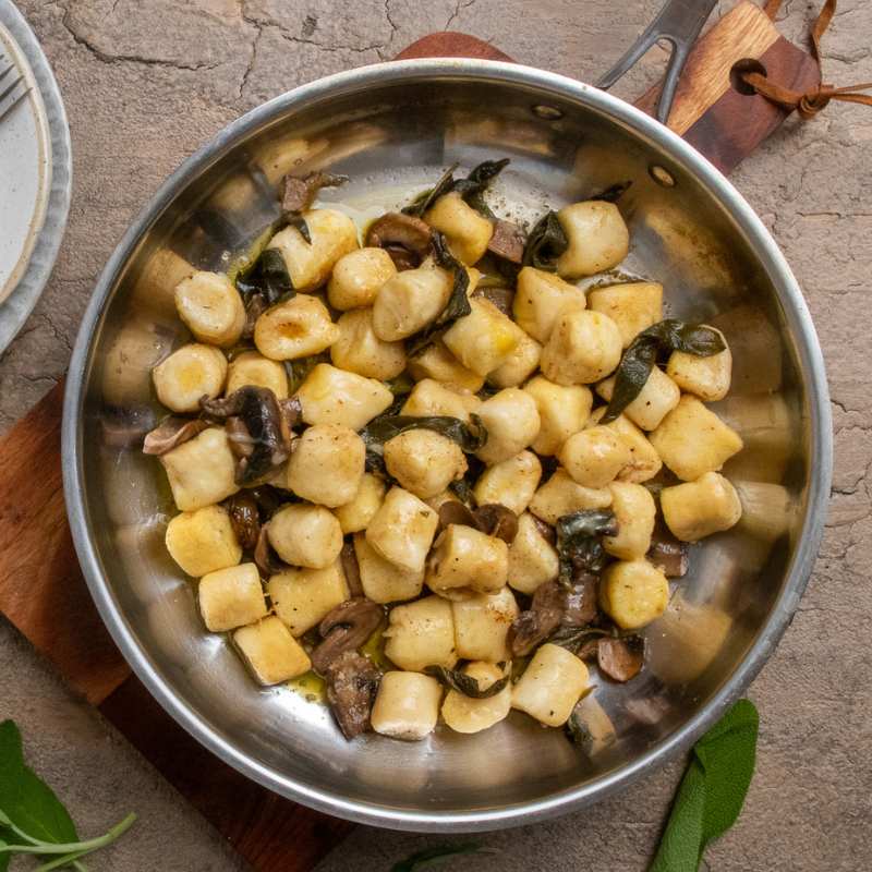 Davide's Ricotta Gnocchi, Mushrooms & Burnt Sage Butter - Image 2