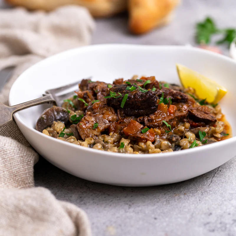 Davide's Slow Cooked Beef Cheeks With Porcini Orzotto - Image 2