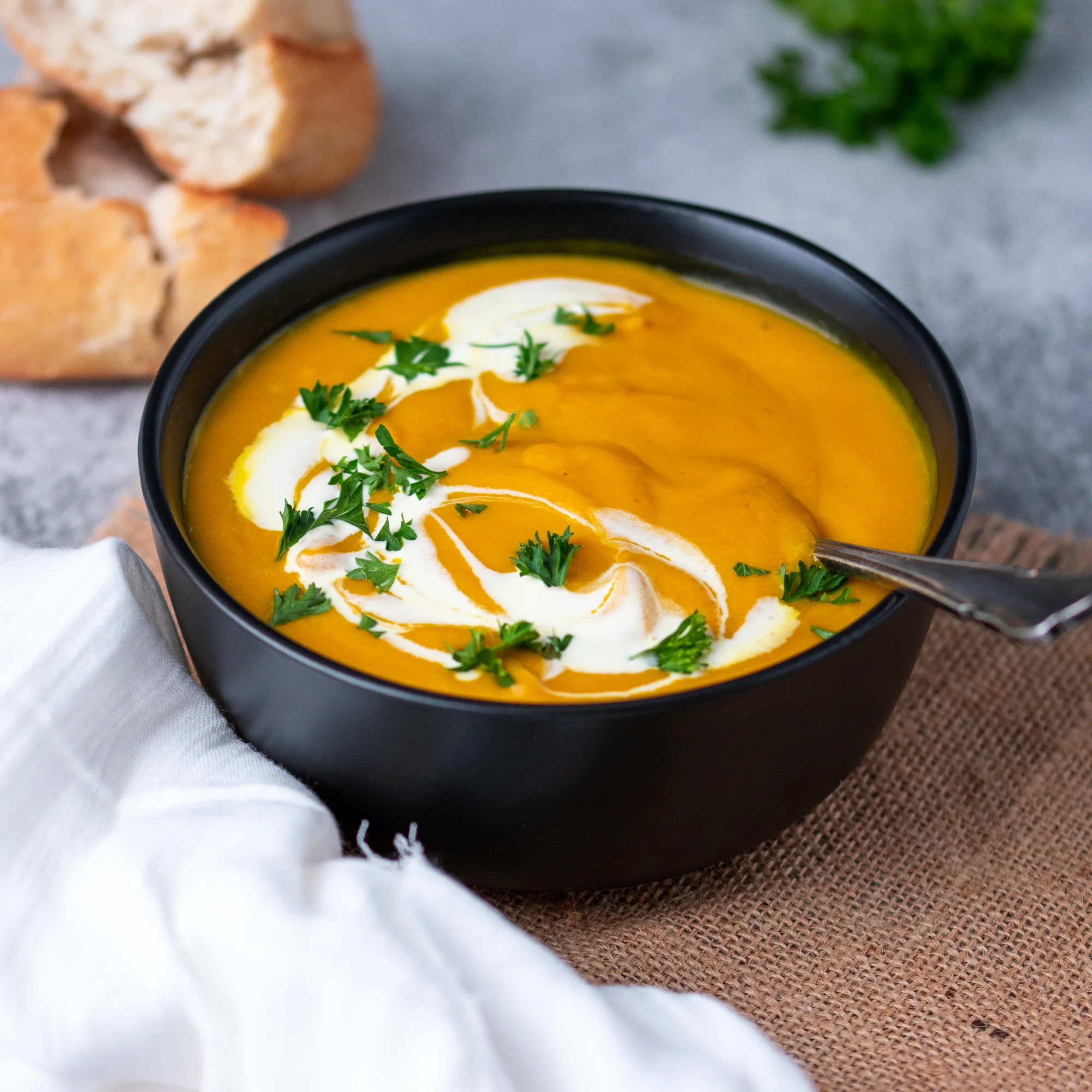Lou's Roast Pumpkin Soup