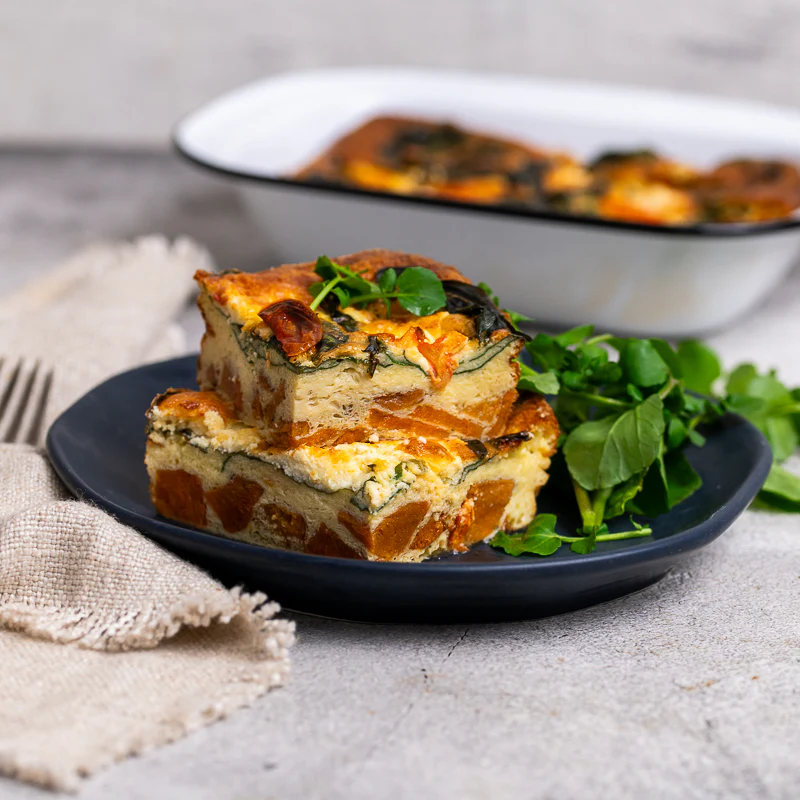 Maurice's Spinach, Sweet Potato & Fetta Frittata